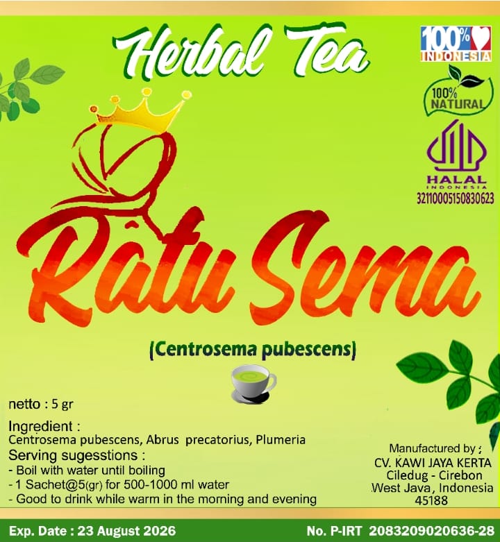 Herbal Tea RATU SEMA goes to Export👍